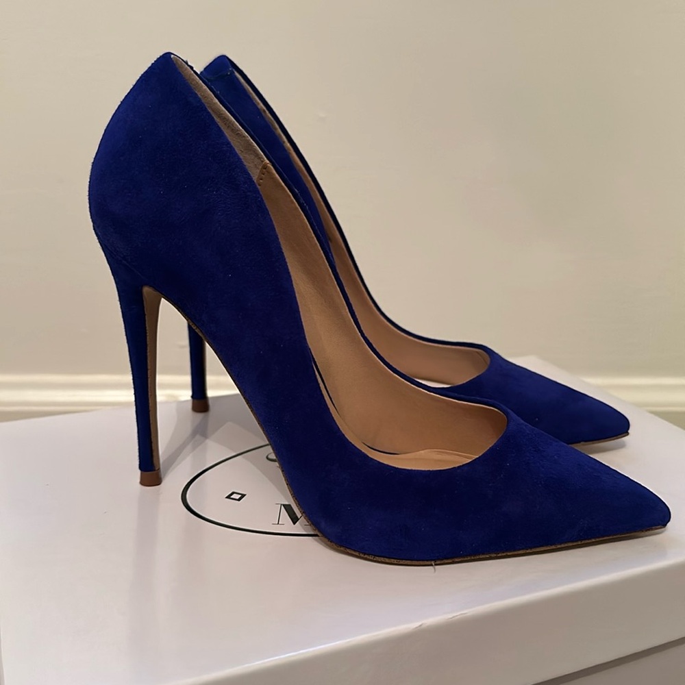 Daisie blue suede - rebooted Steve Madden
